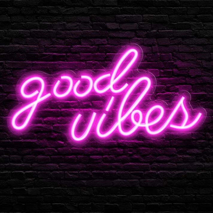 Good Luck and Blessings Neon Sign Home Office