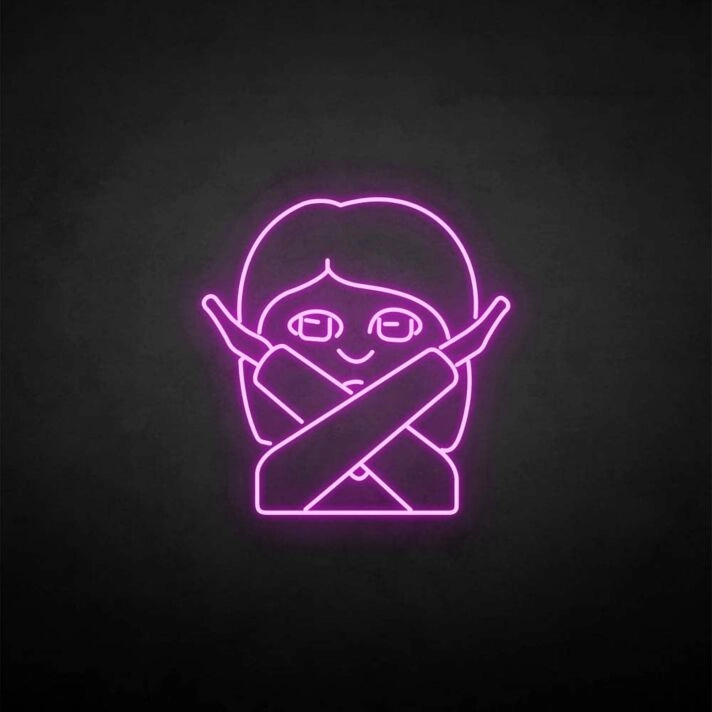 'NO' neon sign