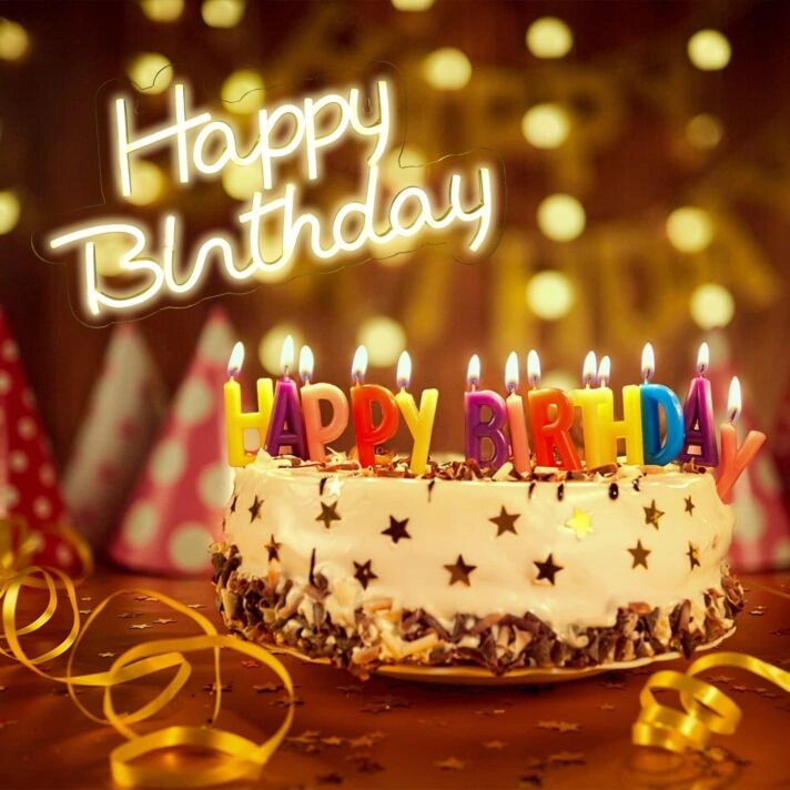 Happy Birthday Neon Sign Party Celebrations