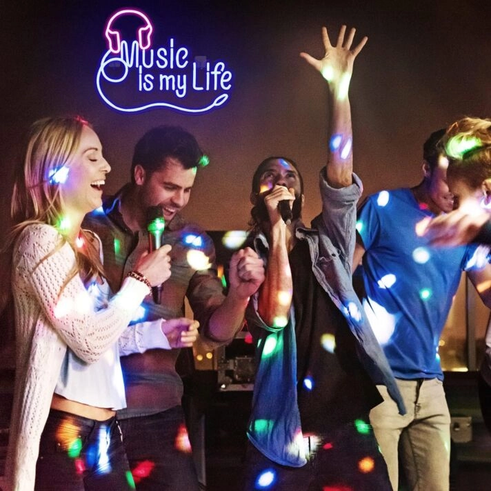 Music Is My Life KTV Neon Sign Music Lover