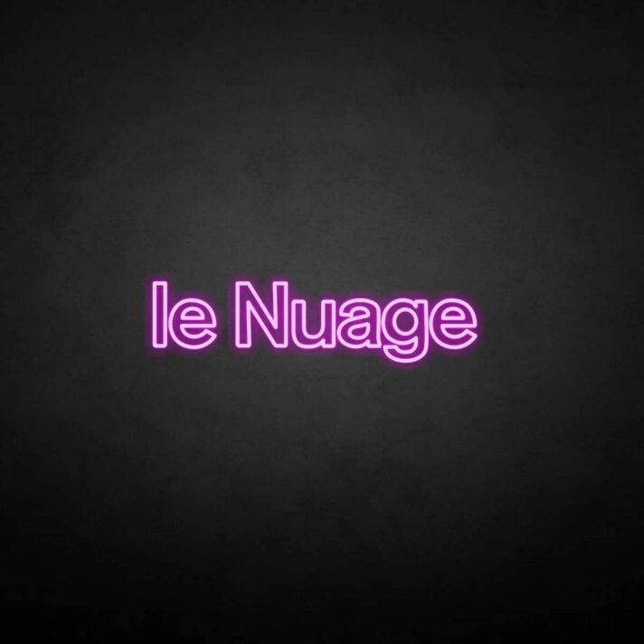 le Nuage' neon sign