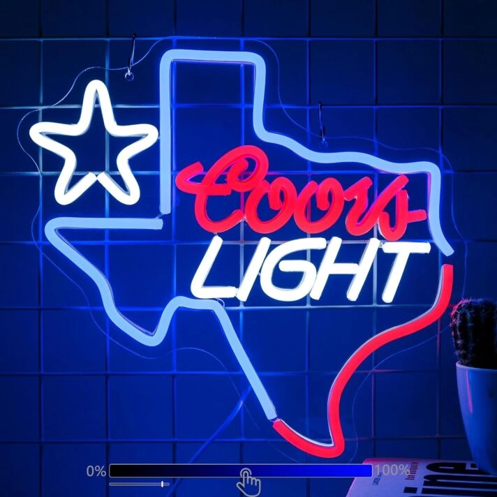 Star and Colorful Neon Light Party Vibes