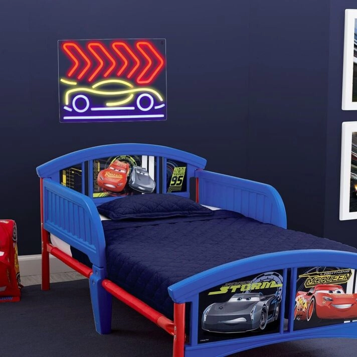 Traveling Cars Neon Sign Road Trip Theme