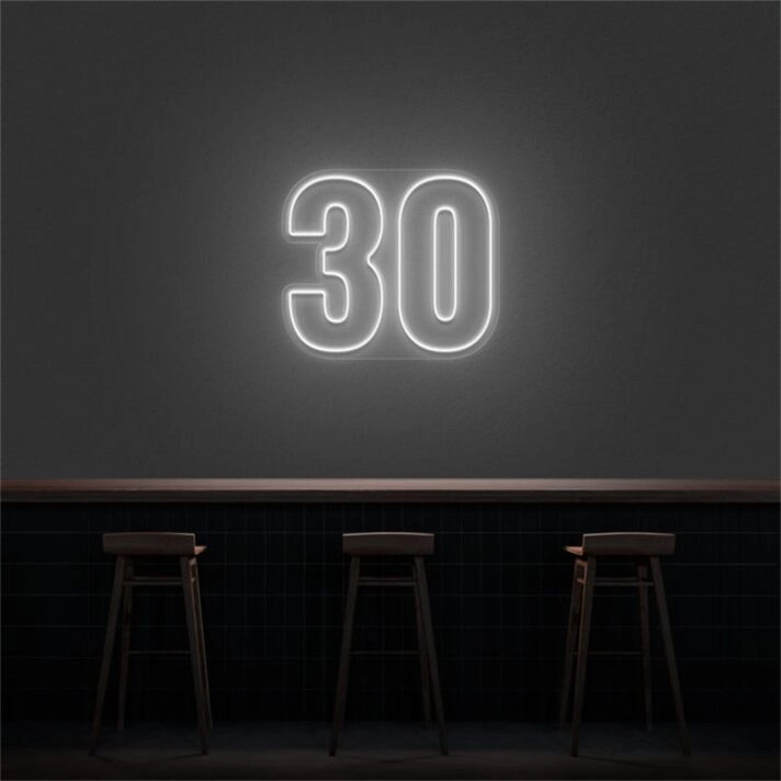 Brighten Up Your Celebration and Office Space with the Versatile 30 LED Neon Number LED Neon Sign