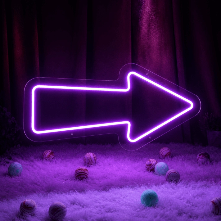 Arrow Light Up LED Neon Sign: Perfect for weddings, bars, and trendy home decor accents.