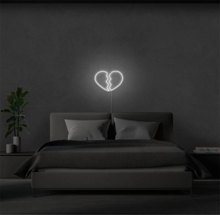 Brighten your home, office, or bar corners with emotions using the Broken Heart LED Neon Sign.