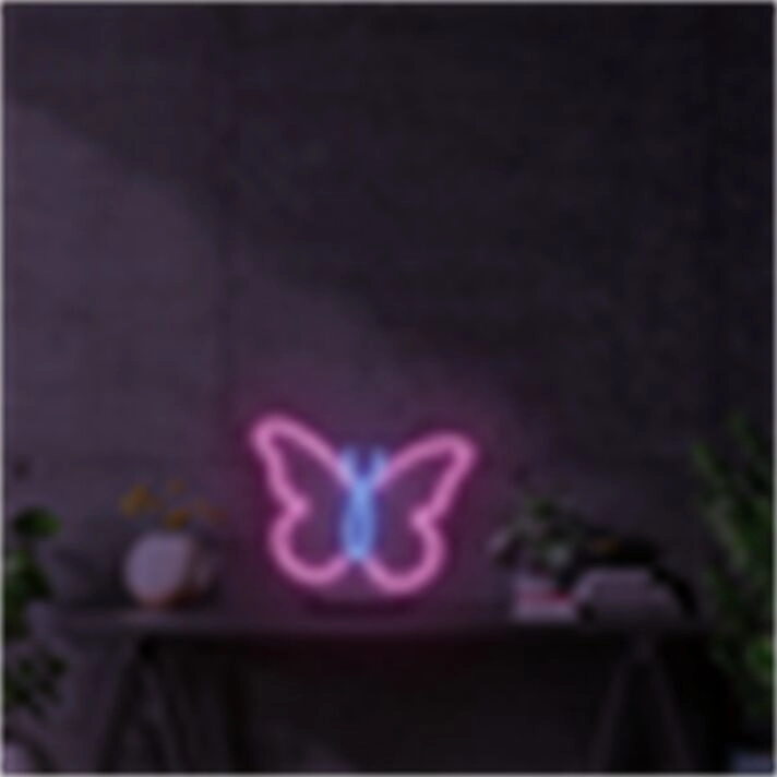 Brighten Up Any Space with Butterfly LED Neon Wall Decoration LED Neon Sign - Perfect for Home Decor, Office Ambiance, Storefronts, Bars, and Weddings.