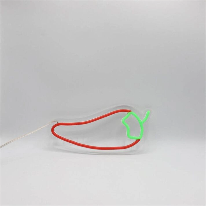 Spice Up Your Kitchen, Bar, or Restaurant Ambiance with the Chilli Pepper LED Neon Sign.