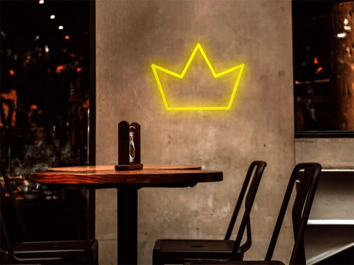 Light Up Your Kingdom: Crown LED Neon Sign for Weddings, Bars, and Majestic Home Decor