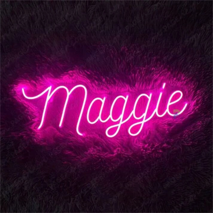 Brighten Up Your Space: Custom Maggie LED Night Light Name LED Neon Sign for Home, Office, and Special Events.