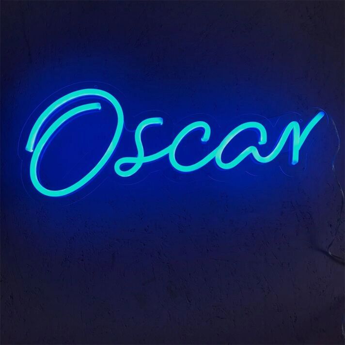 Elevate Your Home, Office, or Event Ambiance with the Custom Name Oscar LED Neon Sign