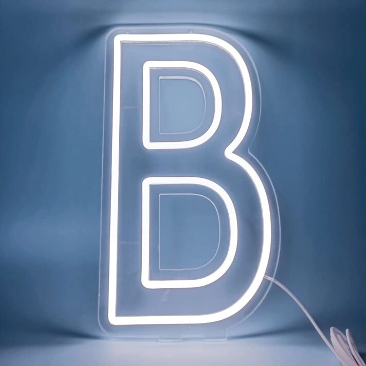 Brighten up Your Space: Customized LED Neon Light Letter B LED Neon Sign for Bars, Weddings, and Office Decor.
