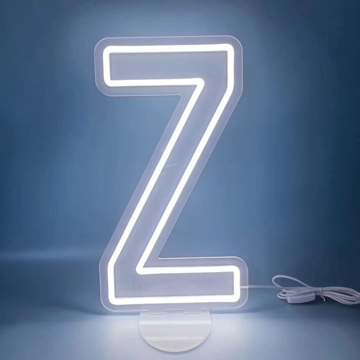Brighten Up Your Bar, Office, or Wedding with a Customized LED Neon Light Letter Z LED Neon Sign.