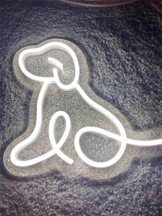 Brighten Your Space: Dog LED Light Neon Sign Perfect for Home Decor, Office Ambiance, and Bar Highlighting