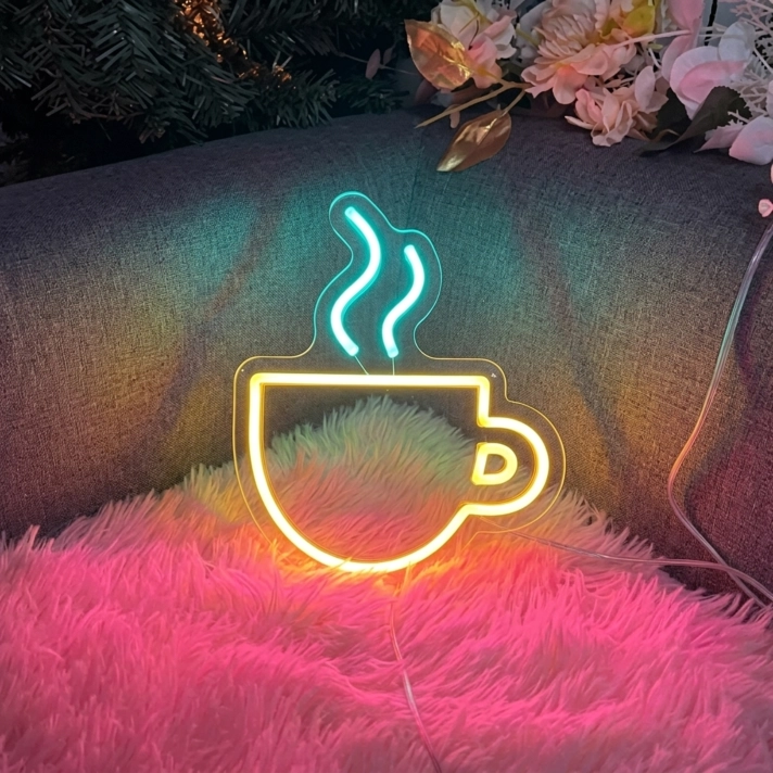 Brighten Up Your Cafe or Kitchen: Hot Coffee LED Neon Sign Perfect for Creating a Warm, Inviting Atmosphere