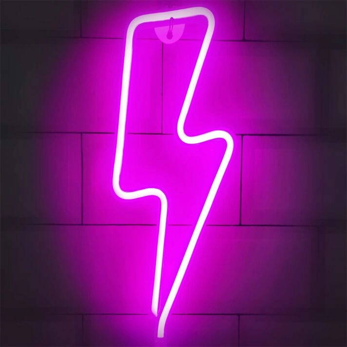Brighten Up Your Bar, Office, and Home Décor with the Vibrant LED Neon Lightning LED Neon Sign.