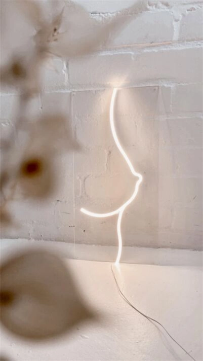 Brighten Your Special Moments: LED Side Boob Happinest LED Neon for Weddings, Bars, and Home Decor