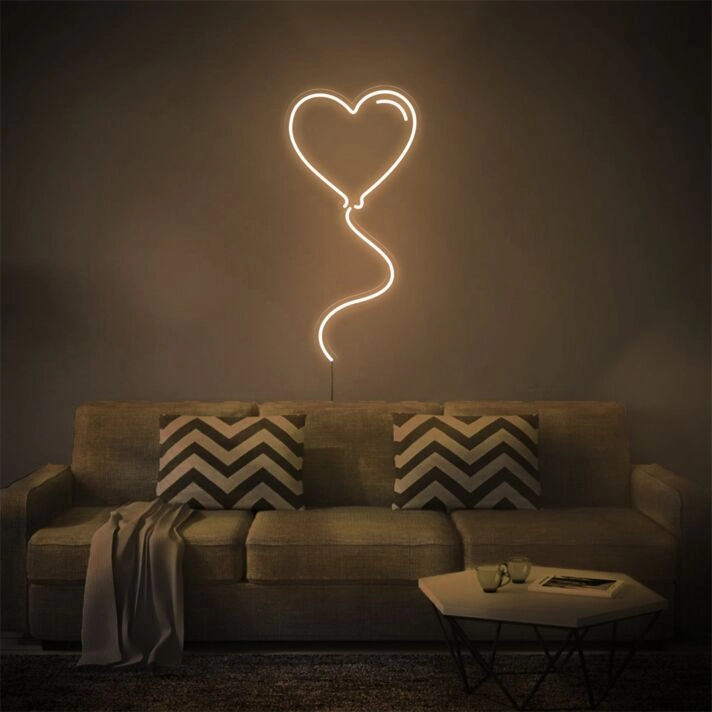Brighten Your Romantic Evenings and Weddings with the Love Balloon LED Neon Sign.