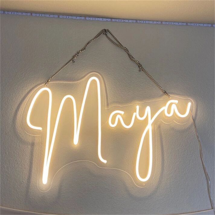 Brighten Up Your Home, Office, or Bar Ambiance with the Versatile Maya LED Neon Sign.