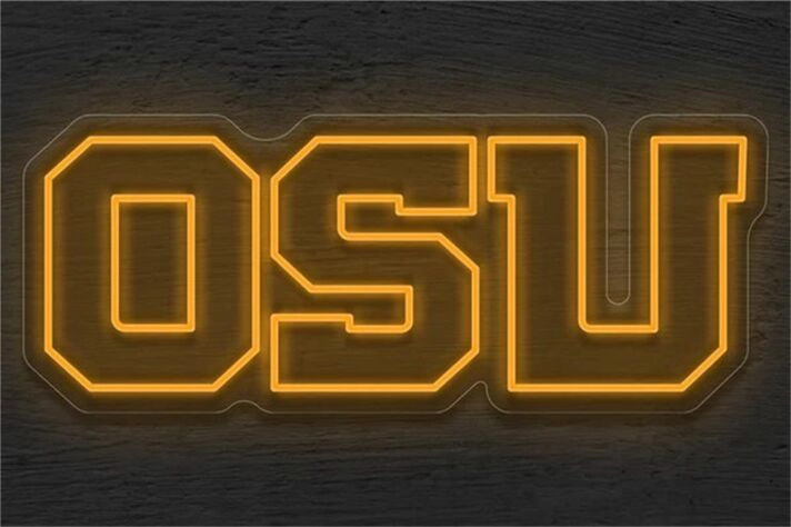 Brighten Up Your Game Room, Bar, or Dorm with the Osu Logo LED Neon Sign.