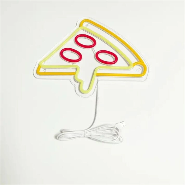 Brighten Up Your Kitchen, Bar, or Restaurant Ambiance with the Pizza LED Neon Sign.