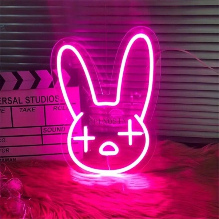 Brighten Up Your Space: Rabbit LED Neon Light for Unique Home Decor, Vibrant Office Ambiance, Trendy Store Displays, and Memorable Wedding or Party Highlights