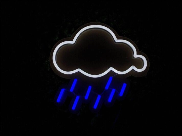 Brighten Up Your Spaces: Raining LED Neon Sign for Weddings, Bars, and Cozy Home Corners