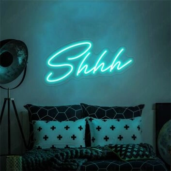 Brighten Up Your Space: Shhh LED Neon Sign for Bars, Bedrooms, and Chill-Out Areas