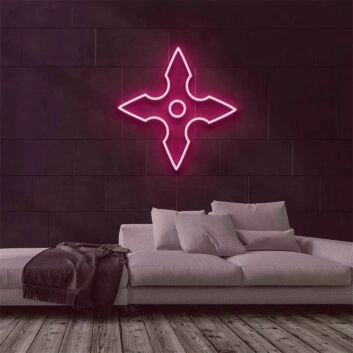 Add a Ninja Spark to Your Home, Office, and Special Events with the Shuriken LED Neon Sign.