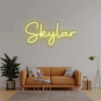 Brighten Up Your Space: From Home Decor to Parties, Skylar Name LED Neon Sign Adds a Personal Touch to Any Setting