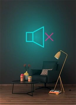 Brighten Your Office, Bar, or Man Cave with the Speaker Off LED Neon Sign.
