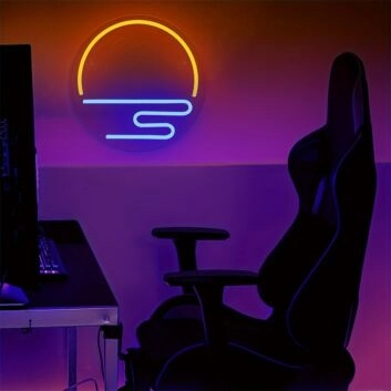 Brighten Up Your Evenings: Perfect Sunset LED Neon Sign for Wall Decor in Bars, Home Parties, and Romantic Dinners.