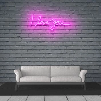 I Love You Neon Sign