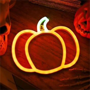 Elevate Your Thanksgiving Ambiance: Perfect Pumpkin LED Neon Sign for Home, Office, and Festive Gatherings.