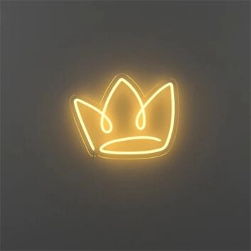 Brighten Your Bar, Wedding, and Home Décor with The Crown LED Neon Sign.