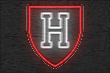 Brighten Your Office, Bar, or Dorm Room with The Harvard Logo LED Neon Sign.