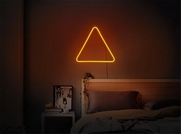 Brighten Up Any Space: Triangle LED Neon Sign for Bars, Weddings, and Chic Home Decor