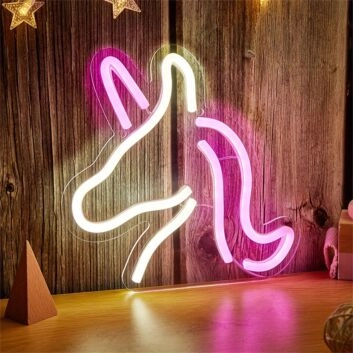 Brighten Your Spaces: Unicorn LED Neon Sign for Home Decor, Bars, and Festive Celebrations