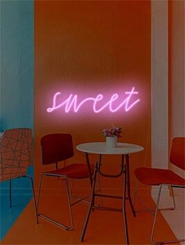 Brighten Up Your Spaces: From Home Decor to Weddings, the Wall Decor Home LED Sign Sweet LED Neon Sign Adds the Perfect Glow.