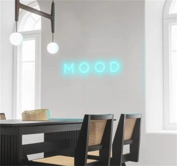 Brighten Up Your Space: Perfect for Home, Office, and Bar Ambiance with the Wall Decor Home Mood LED Sign Neon Light.