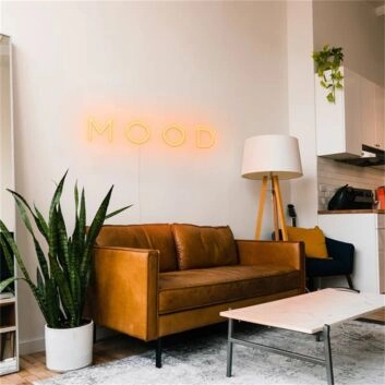 Brighten Up Your Space: Perfect for Home, Office, and Bar Ambiance with the Wall Decor Home Mood LED Sign Neon Light.