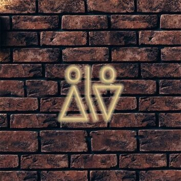 Brighten Up Your Space: Wc Minimalistic LED Neon Sign Perfect for Home Decor, Office Vibes, and Chic Bar Settings