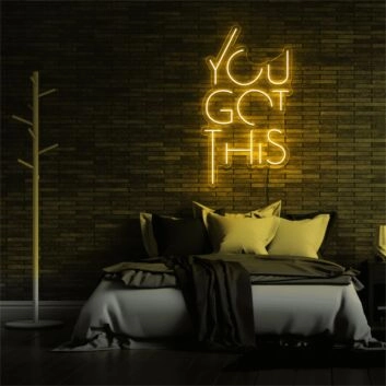 Empower Your Home Office and Inspire Your Workspace with the You Got This LED Neon Sign.