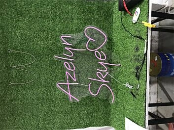 Brighten Your Special Moments: Azelyn Skye With Heart LED Neon Sign for Weddings, Anniversaries, and Romantic Evenings