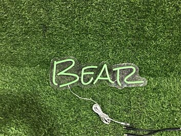 Brighten Up Your Space: Custom Bear LED Neon Sign, Perfect for Home Decor, Weddings, and Bars