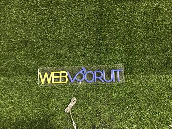 Elevate your home, office, and special events ambiance with Custom Web Voruit LED Neon Sign.