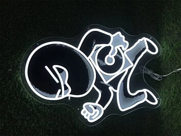 Brighten Your Business or Celebrate in Style: Customized Uv Logo Cd Thief LED Neon Sign for Office, Bars, and Weddings.