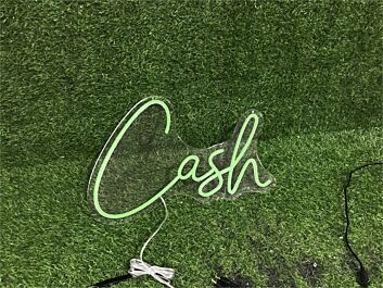 Brighten Up Your Office, Bar, or Storefront with the For Wall Decor Cash LED Neon Sign.