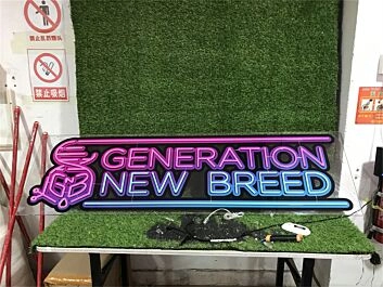 Bring Your Space to Life: Generation New Breed Custom UV LED Neon Sign for Bars, Weddings, and Home Decor