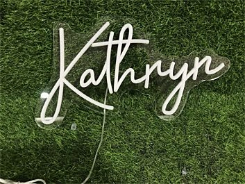 Brighten Your Space: Kathryn Custom Name LED Neon Sign for Weddings, Bars, and Home Decor
